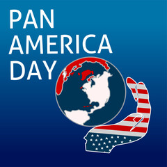 Fototapeta na wymiar Pan America day