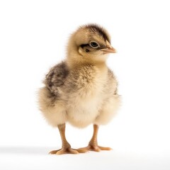 chick in a white background