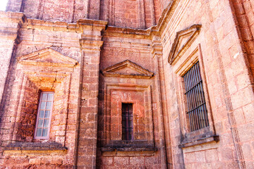 Fototapeta na wymiar Exterior of the Basilica of Bom Jesus in Old Goa, Goa Velha, Goa, India, Asia