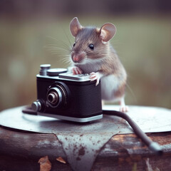 mouse in the camera