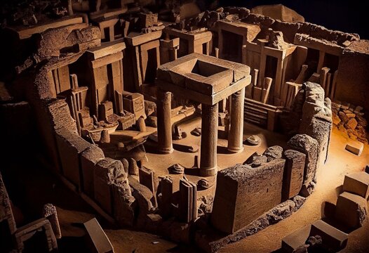 Gobekli Tepe in Turkey, the world's oldest temple now a UNESCO site. Generative AI