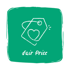 Fair Price icon. Affordable vector line Icon.