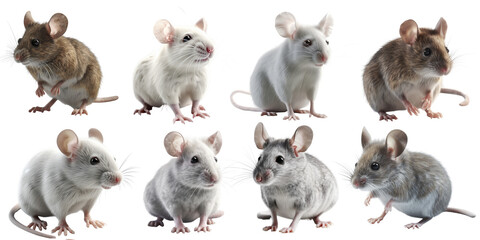 Mouse set over png background created with Ai
