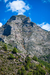 Beautiful travel destination of a southern Spain. The Sierras de Tejeda, Almijara and Alhama Mountains.