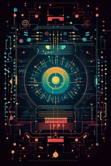 Obraz premium technology background