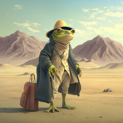 frog in desert