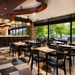 Obraz premium Bistro restaurant224, Generative AI