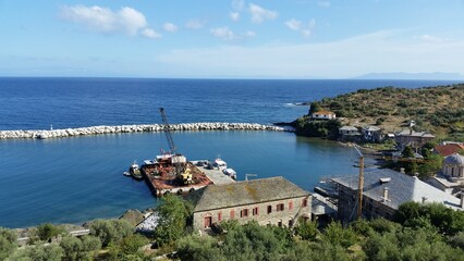 The Monastery of Vatopedi is a monastery built on Mount Athos
