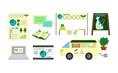 環境教育活動のイラスト