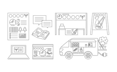 環境教育活動のイラスト