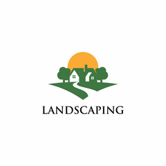 green house landscape logo