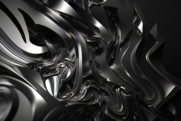 Grey Black Silver Graphic Design Background