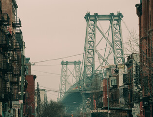Manhattan bridge view in New York