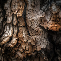 bark of a tree created with generative AI 
