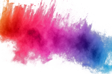 Colorful powder explosion. abstract powder splatted background. 