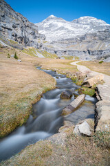 Fototapeta na wymiar fresh water creek in Ordesa National Park in the Pyrenees