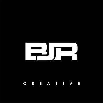 BJR Letter Initial Logo Design Template Vector Illustration