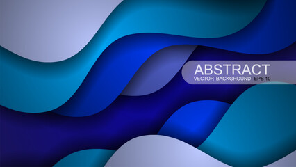 Abstract background. Dynamic shape composition. Vector illustration
