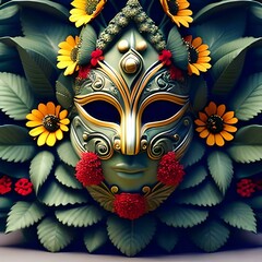 carnival mask, generated Ai