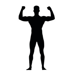 Fototapeta na wymiar silhouette of a man sport athlete
