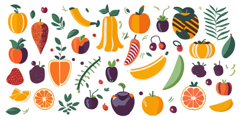 Fruit in Motion Clipart Collection