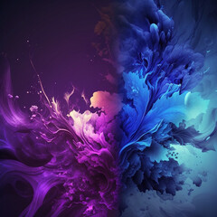 Background with blue and violet fragments wallpaper