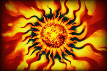 Abstract Swirl Design Tie Dye. Generative illustration