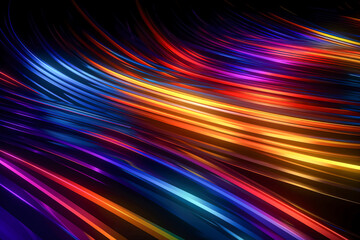 Immerse Yourself in a Kaleidoscope of Color with this Stunning 3D Line Art, the Ultimate Background for Your Modern and Eye-Catching Designs created with Generative AI technology