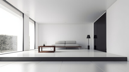 clean modern minimal interior