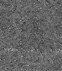 Black and white zigzag pattern hand-drawn, zebra coloring.Seamless pattern.