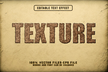 Texture vintage editable text effect
