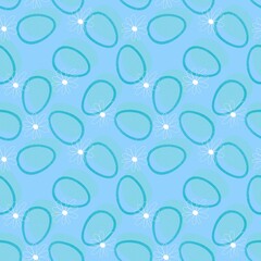 Easter retro eggs seamless spring pattern for kids clothes print and notebooks and wrapping paper and fabrics