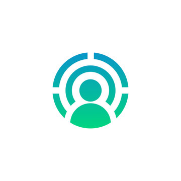 Illustration vector logo for audience target