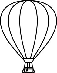 Obraz premium Red Balloon Travel Trip Plan Tourism Transportation Flight Vehicle Line