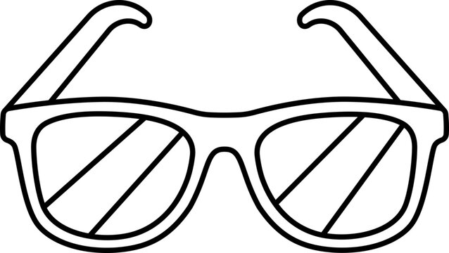 Sunglasses Red Protect UV Sun Travel Trip Light Line
