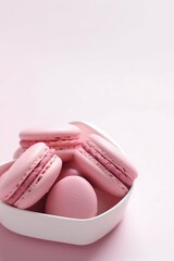 Fototapeta premium Macaroons sweet dessert. Generative AI