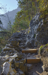 hiking path on the mountain