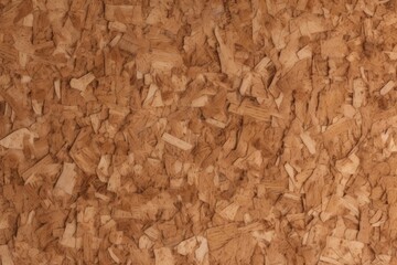 Seamless compressed wood particle board background texture. Tileable light brown pressed redwood, pine or oak fiberboard, plywood or OSB Oriented strand board backdrop pattern. Generative AI