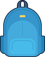 Backpack Travel Trip Plan Tourism Transportation Flat Black Sticker