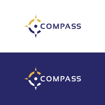 compass logo icon vector isolated