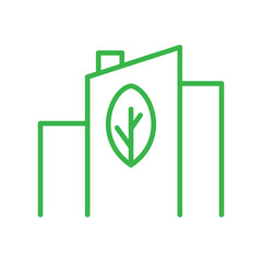 Smart city. Renewable energy icon.