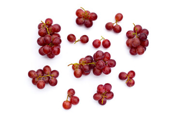 Fresh grape on white background.