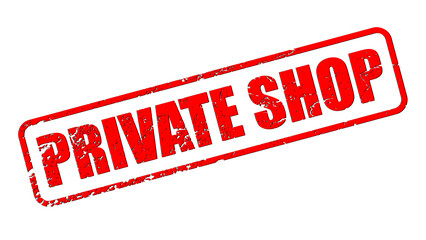 private shop red text stickers grunge stamp illustration background