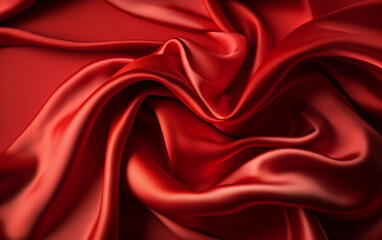 red silk background fabric satin