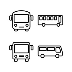 Bus icon vector illustration. bus sign and symbol. transport symbol