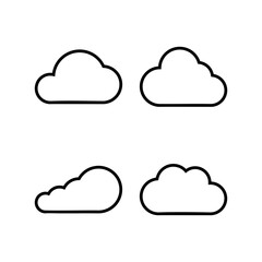Cloud icon vector illustration. cloud sign and symbol