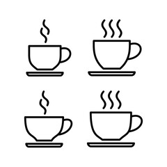 coffee cup icon vector illustration. cup a coffee sign and symbol