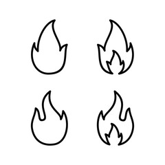 Fire icon vector illustration. fire sign and symbol