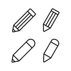 Pencil icon vector illustration. pen sign and symbol. edit icon vector