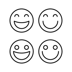 smile icon vector illustration. smile emoticon icon. feedback sign and symbol